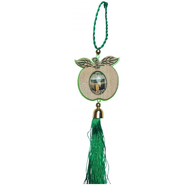 Green colored Islamic Car Hanging online