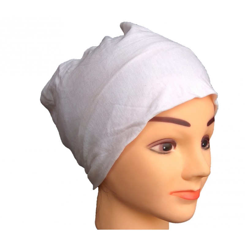 Under scarf- Buy jersey hijab cap in white color  Shiddat.com