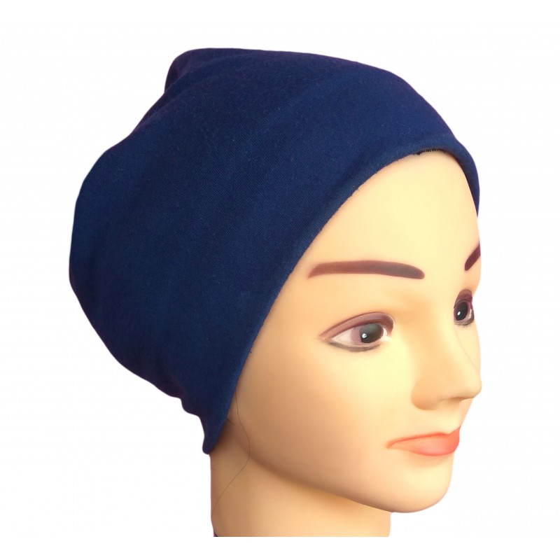 Under hijab - Jersey Hijab cap in royal blue color 