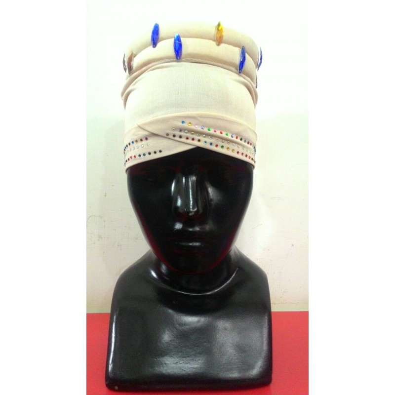 Hijab Bonnet Cap- Cotton Hijab Band Cream colored Shiddat