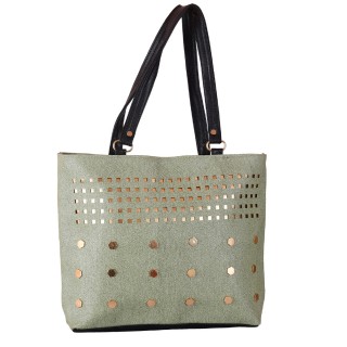 Ladies designer handbag - Silver color