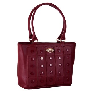 Women's designer handbag - Maroon color