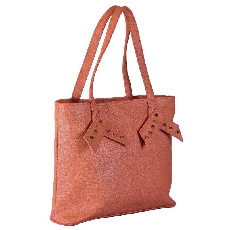 Ladies Handbags online in India Pink color PU fabric women's handbag