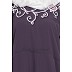 Flared abaya with embroidery work- Purple Flared abaya with embroidery work- Purple