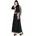 A-line dual color abaya with a belt A-line dual color abaya with a belt