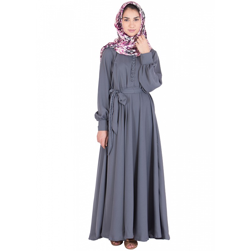 gray colour abaya