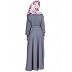 Flared nidha abaya- Grey colored 