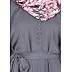 Flared nidha abaya- Grey colored 