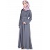 Grey large flare Wintex Abaya - Nidha fabric Grey large flare Wintex Abaya - Nidha fabric