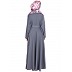 Grey large flare Wintex Abaya - Nidha fabric Grey large flare Wintex Abaya - Nidha fabric