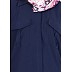 Shirt dress abaya - Navy blue 