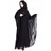 Kaftaan style abaya- Black double layered