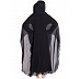 Kaftaan style abaya- Black double layered