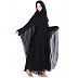 Kaftaan style abaya- Black double layered
