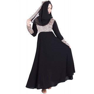 Abaya- Gown style in black colored