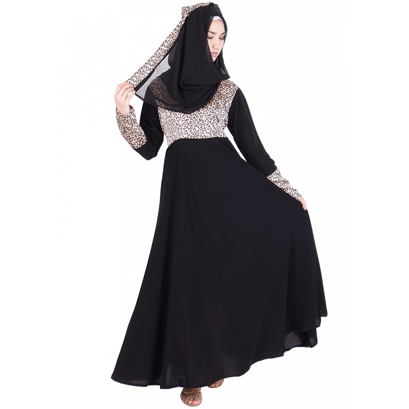 Jinan Embroidered Abaya Gown - Abaya Gowns - Women | Shukr Clothing
