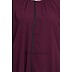 Front open zipper abaya- Wine