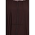Front open zipper abaya- Coffee Front open zipper abaya- Coffee