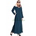 Front open zipper abaya- Teal Green Front open zipper abaya- Teal Green