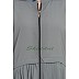Front open pleated abaya- Grey Front open pleated abaya- Grey