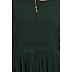 Front open pleated abaya- Dark Green Front open pleated abaya- Dark Green
