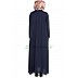Front open zipper abaya- Navy Blue color Front open zipper abaya- Navy Blue color