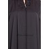 Front open zipper abaya- Dark Grey Front open zipper abaya- Dark Grey