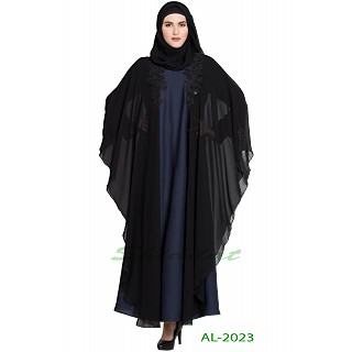 Designer Kaftan abaya with patchwork