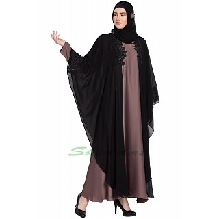 Kaftan abaya with patchwork