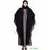 Kaftan abaya with patchwork- Black-Grey Kaftan abaya with patchwork- Black-Grey