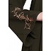Umbrella abaya with embroidery
