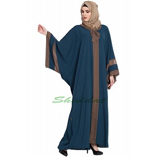 Kaftan abaya in Afghani style- Blue color