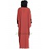 Afghani Kaftan abaya- Rust color