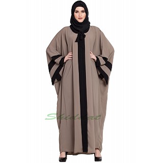 Kaftan abaya in Afghani style- Beige color