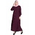 Front open designer abaya- Wine Front open designer abaya- Wine