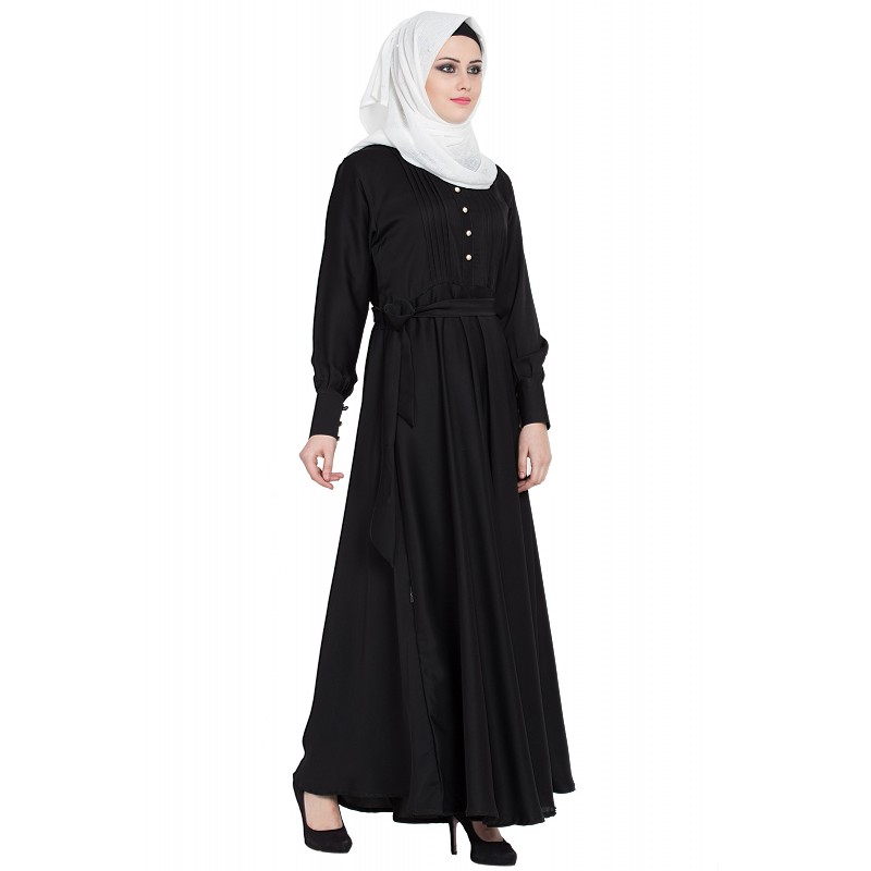 Abaya- Designer large flared abaya at shiddat.com