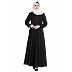 Designer Flared abaya- Black Designer Flared abaya- Black