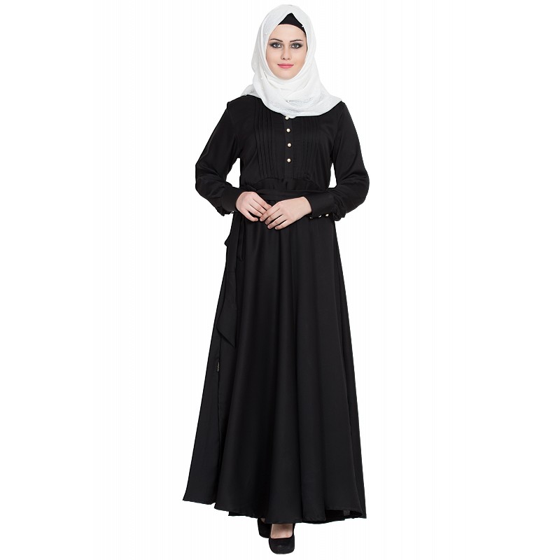 Abaya- Designer large flared abaya at shiddat.com