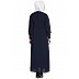 Front open designer abaya- Navy Blue Front open designer abaya- Navy Blue