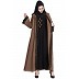 Dubai style kimono abaya- Golden-Black Dubai style kimono abaya- Golden-Black