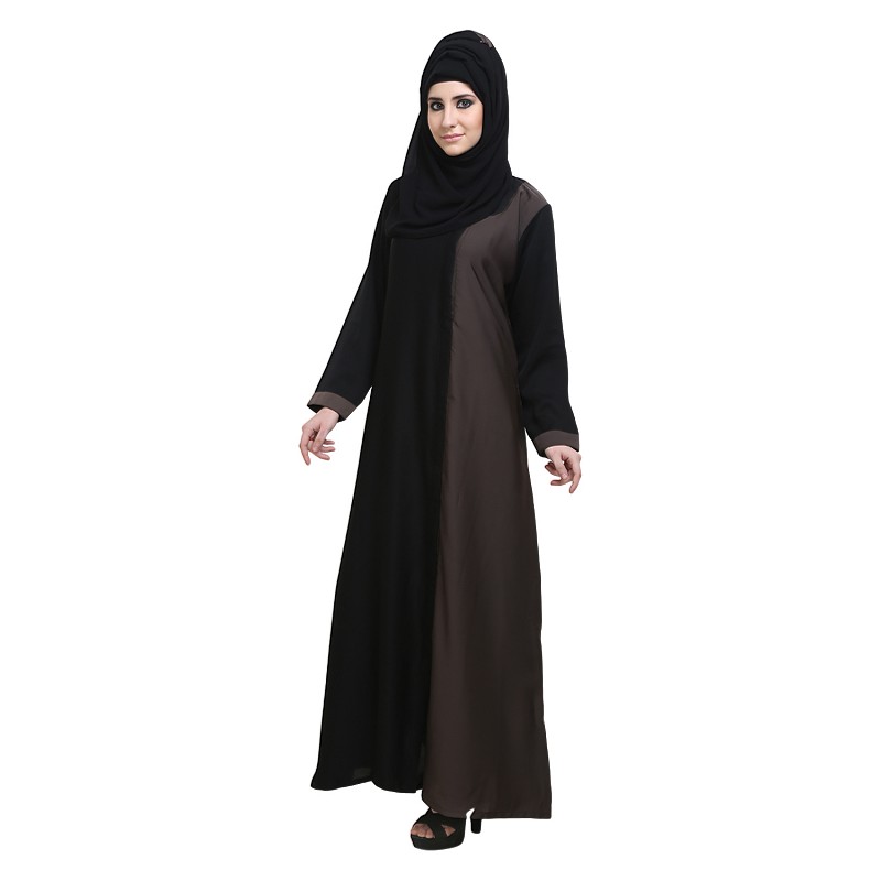 Buy Islamic dress online in India- Front open Abaya from Shiddat