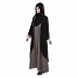 Front open abaya with zipper