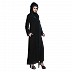 Side open black burqa Side open black burqa
