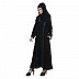 Side open black burqa Side open black burqa