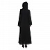 Side open black burqa Side open black burqa