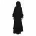 Flare abaya with frills- Black Flare abaya with frills- Black