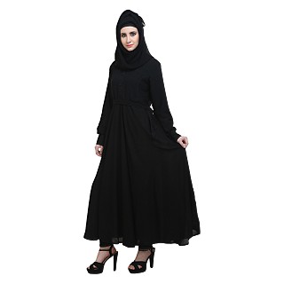 Simple large flared abaya