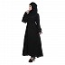 Flared abaya with designer sleeves Flared abaya with designer sleeves