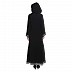 Double layered flared abaya- Black Double layered flared abaya- Black