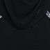 Double layered flared abaya- Black Double layered flared abaya- Black